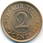 Маврикий, 2 цента 1971 год (UNC)