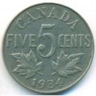 Канада, 5 центов 1934 год