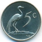 ЮАР, 5 центов 1978 год (UNC)