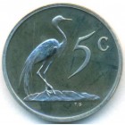 ЮАР, 5 центов 1989 год (UNC)