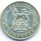 Великобритания, 6 пенсов 1922 год (AU)