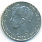 Испания, 1 песета 1896 год