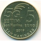 Сан-Марино, 5 евро 2019 год (UNC)