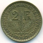 Того, 2 франка 1924 год