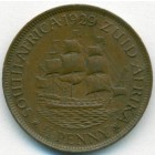 Южная Африка, 1/2 пенни 1929 год