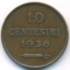 Сан-Марино, 10 чентезимо 1936 год