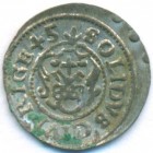 Рига, шведская оккупация, солид, 1645 год