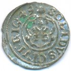 Рига, шведская оккупация, солид, 1649 год