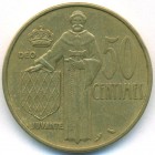 Монако, 50 сантимов 1962 год