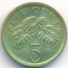 Сингапур, 5 центов 1989 год (AU)