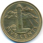 Барбадос, 5 центов 1973 год (UNC)