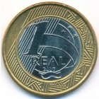 Бразилия, 1 реал 2017 год (UNC)