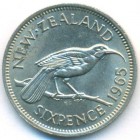 Новая Зеландия, 6 пенсов 1965 год (UNC)