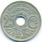 Франция, 25 сантимов 1924 год