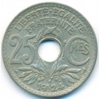 Франция, 25 сантимов 1924 год