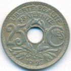 Франция, 25 сантимов 1927 год