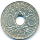 Франция, 10 сантимов 1936 год