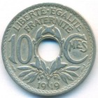 Франция, 10 сантимов 1919 год