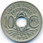 Франция, 10 сантимов 1924 год