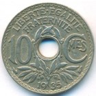 Франция, 10 сантимов 1935 год