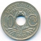 Франция, 10 сантимов 1935 год
