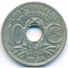 Франция, 10 сантимов 1934 год
