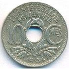 Франция, 10 сантимов 1934 год