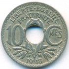 Франция, 10 сантимов 1918 год