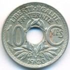 Франция, 10 сантимов 1920 год