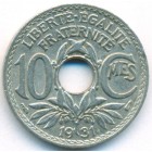 Франция, 10 сантимов 1931 год