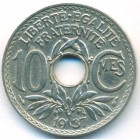 Франция, 10 сантимов 1937 год