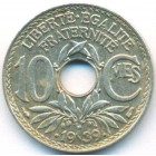 Франция, 10 сантимов 1939 год