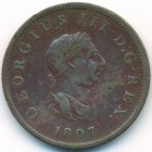 Великобритания, 1/2 пенни 1807 год