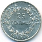 Коста-Рика, 25 сентимо 1948 год (UNC)