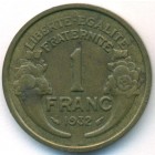 Франция, 1 франк 1932 год
