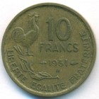 Франция, 10 франков 1951 год B