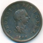 Великобритания, 1/2 пенни 1806 год