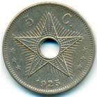 Бельгийское Конго, 5 сантимов 1925 год (UNC)