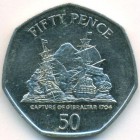 Гибралтар, 50 пенсов 2006 год (UNC)