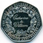 Гибралтар, 50 пенсов 2021 год (UNC)