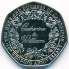 Гибралтар, 50 пенсов 2021 год (UNC)