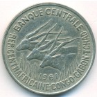 Экваториальные Африканские Штаты, 50 франков 1961 год