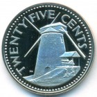 Барбадос, 25 центов 1973 год (PROOF)