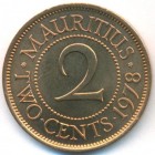 Маврикий, 2 цента 1978 год (UNC)
