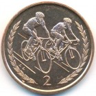 Остров Мэн, 2 пенса 1998 год (UNC)