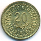 Тунис, 20 миллимов 1983 год (UNC)