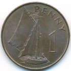 Гамбия, 1 пенни 1966 год (UNC)