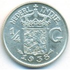 Нидерландская Восточная Индия, 1/4 гульдена 1938 год (UNC)