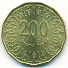 Тунис, 200 миллимов 2013 год (UNC)