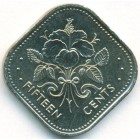 Багамские острова, 15 центов 1992 год (UNC)